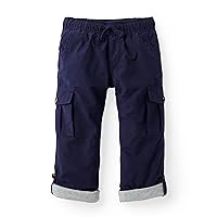 Hope & Henry Boys' Lined Pull-on Cargo Pants