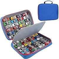 KISLANE Carrying Case for 48 Hot Wheels Cars, Kids Toy Cars Storage Case Hold 48 Hot Wheels Cars(Bag Only (Blue)