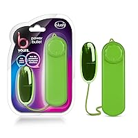 Blush Novelties B Yours Power Bullet - Remote Control Vibrator - For Vaginal, Clitoral, Nipple Stimulation - Use During Foreplay, Intercourse - Versatile Sex Toy For Beginners Couples - Lime