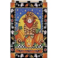 Design Works Crafts Fall Cat Sequin Banner Kit, by The Yard