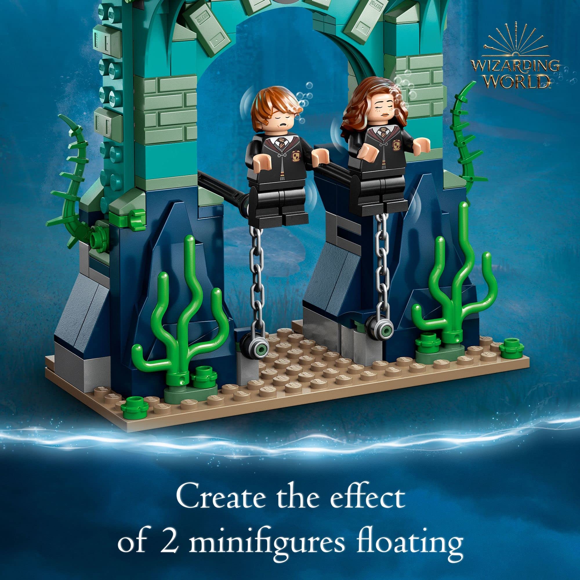 LEGO Harry Potter Triwizard Tournament: The Black Lake Building Set 76420 - Goblet of Fire Toy Playset with Harry, Hermione, and Ron Minifigures, Magical Collection Set for Kids, Boys & Girls