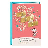 Hallmark Peanuts Card for Grandparents (Snoopy and Woodstock) for Grandparent's Day, Anniversary, Just Because and More