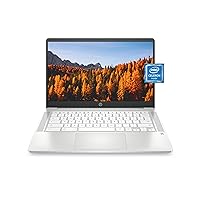 HP Chromebook 14 Laptop, Intel Celeron N4020, 4 GB RAM, 32 GB eMMC, 14” HD Micro-Edge Display, Chrome OS, Thin & Portable, 4K Graphics, Snow White Keyboard (14a-na0023nr, 2021, Ceramic White) HP Chromebook 14 Laptop, Intel Celeron N4020, 4 GB RAM, 32 GB eMMC, 14” HD Micro-Edge Display, Chrome OS, Thin & Portable, 4K Graphics, Snow White Keyboard (14a-na0023nr, 2021, Ceramic White)