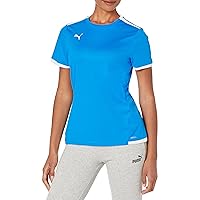 PUMA Standard Teamliga Jersey, Electric Blue Lemonade White, Medium