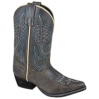 Smoky Mountain Boots Children Boys Bonanza Charcoal Leather Snip Toe 2.5 D