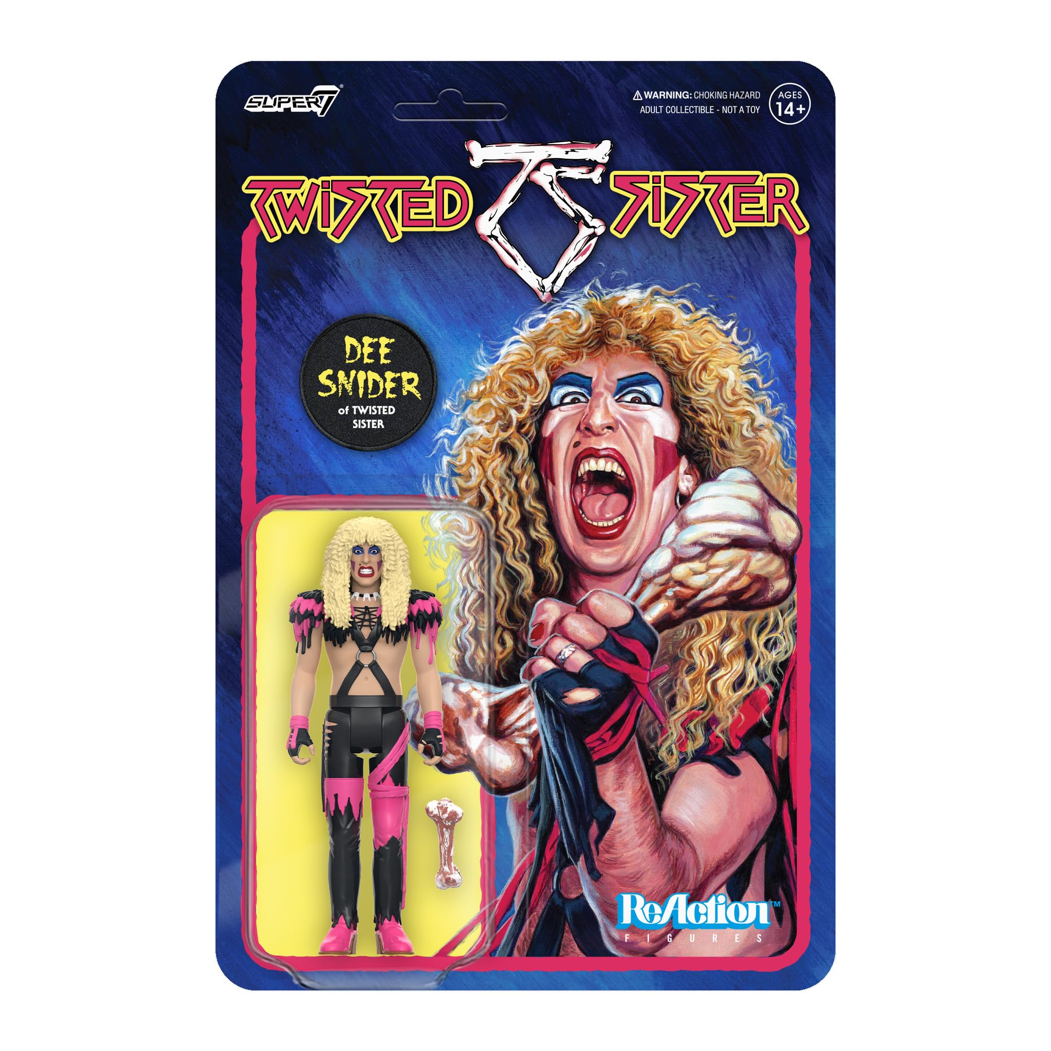 Super7 Twisted Sister Dee Snider - 3.75 in Reaction Figure