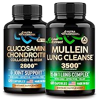 NUTRAHARMONY Glucosamine Chondroitin Capsules & Mullein Leaf Extract Capsules