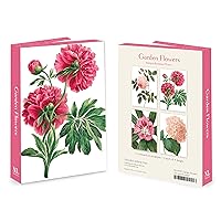 Nelson Line Garden Flowers Notecard Wallet with Envelopes, 4.5 x 6-Inches, Pack of 12 Cards