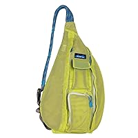 KAVU Beach Rope Bag Mesh Crossbody Sling Backpack - Key Lime