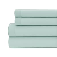 Jersey Sheet Set – 100% Modal Sheets, Super Soft Cotton Bed Sheet, Highly Durable & Comfortable Modal Jersey Sheet Set| Deep Pocket, For All Seasons Sheets (Twin, Blue Haze)