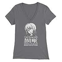 Anime Lovers for Anime Merch Womens Vneck T-Shirt