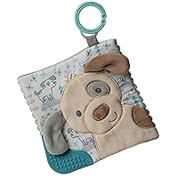 Mary Meyer Crinkle Teether Toy with Baby Paper and Squeaker, 6 x 6-Inches, Sparky Puppy