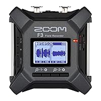 Zoom F3 Professional Field Recorder, 32-bit Float Recording, 2 Channel Recorder, Dual AD Converters, 2 Locking XLR/TRS Inputs, Battery Powered, Wireless Control