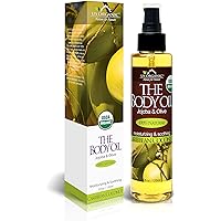 US Organic Body Oil, Smooth Caribbean Coconut - Jojoba and Olive Oil with Vitamin E, USDA Certified, No Alcohol, Paraben, Artificial Detergents, Color or Synthetic perfume, 5 Fl.oz (Caribbean Coconut)