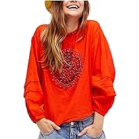 Free People Womens Heart of Gold Knit Blouse