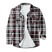 Mens Shirts Casual Fashion Casual Button-Down Lapel Long-Sleeved Printed Cardigan Jacket