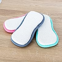 Homecare M Cloth Cleaning Pad - Reusable Dual-Sided Microfiber Scrubber Sponges for Kitchen, Home - Green, Pink & Gray, Pack of 3