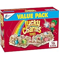Lucky Charms Marshmallow Treat Bars, Snack Bars, Limited Edition St. Patrick’s Day Packaging, Value Pack, 16 ct