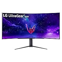 LG 45GR95QE-B Curved Ultragear Gaming Monitor 45-Inch (3440 x 1440) OLED Display, 240Hz Refresh Rate, 0.03ms GtG Response Time, NVIDIA G-SYNC Compatible, Contrast Ratio 1.5M:1, Black