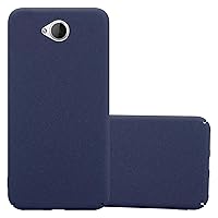Case Compatible with Nokia Lumia 650 in Frosty Blue - Shockproof and Scratch Resistent Plastic Hard Cover - Ultra Slim Protective Shell Bumper Back Skin