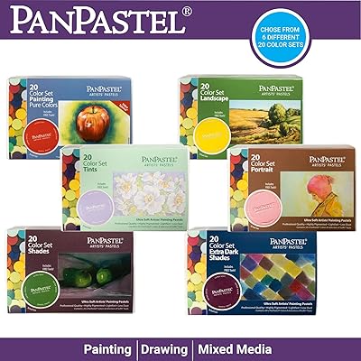 Panpastel Ultra Soft Artist Pastel Painting Set, 20-Pack