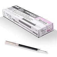 Pentel Refill Ink For EnerGel and Lancelot Gel Pen, (0.7mm) Metal Tip, Pink Ink, Pack of 12 (LR7-P)