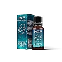 Mystix London | Pisces Pure & Natural Essential Oil Blend 10ml - for Diffusers, Aromatherapy & Massage Blends | Perfect as a Gift | Vegan, GMO Free