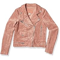 [BLANKNYC] girls Luxury Clothing Girls Faux Suede Moto Jacket, Comfortable & Stylish CoatJacket