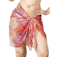 LA LEELA Women's Wraps Summer Swimwear Beachwear Sarong Beach Swim Cover Ups Bathing Suit Coverups for Women