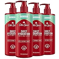Old Spice Pure Sport Hydration Hand & Body Lotion for Men, Pure Sport with Citrus Scent, 16.0 Fl Oz (Pack of 4)
