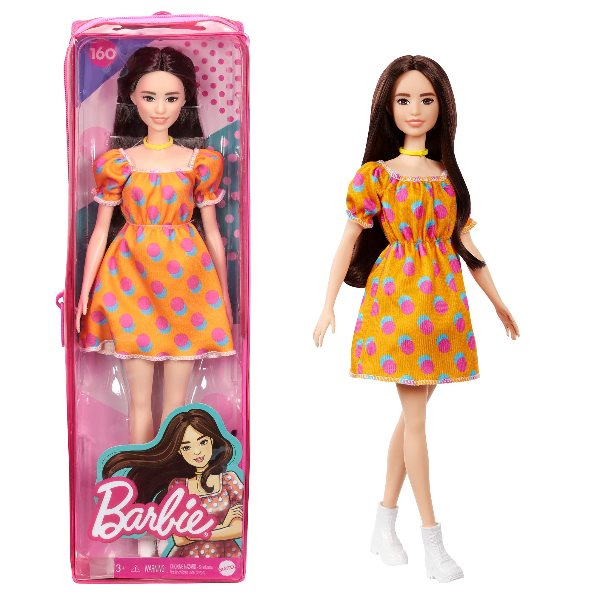 Mua Barbie Fashionistas GRB52 Dress-Up Doll, Dot Dress, Special Storage