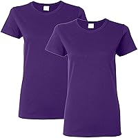 Gildan Women's Heavy Cotton T-Shirt, Style G5000L, 2-Pack