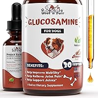 Dog Glucosamine - Supports Hip & Joint Health, & Much More - Glucosamine for Dogs Hip and Joint Supplement - Glucosamine for Dogs - Dog Joint Supplement - Glucosamine Chondroitin for Dogs - 1 fl oz