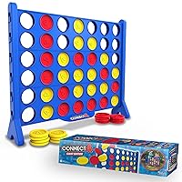 Giant Connect 4: Hasbro's Original Connect4 Game Super-Sized - 46.5 inch All-Weather Official Four in a Row Board Game - Indoor or Outdoor Connect4 Fun for Adults and Family