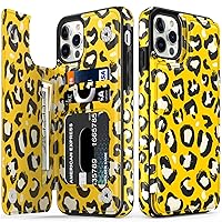 LETO iPhone 13 Pro Max Case,Flip Folio Leather Wallet Case Cover with Fashion Designs for Girls Women,Card Slots Kickstand Protective Phone Case for iPhone 13 Pro Max 6.7