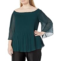 Women's Citychic Plus Size Top Pleated Off Shld