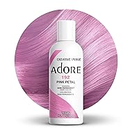 Adore Semi Permanent Hair Color - Vegan and Cruelty-Free Hair Dye - 4 Fl Oz - 192 Pink Petal (Pack of 1)