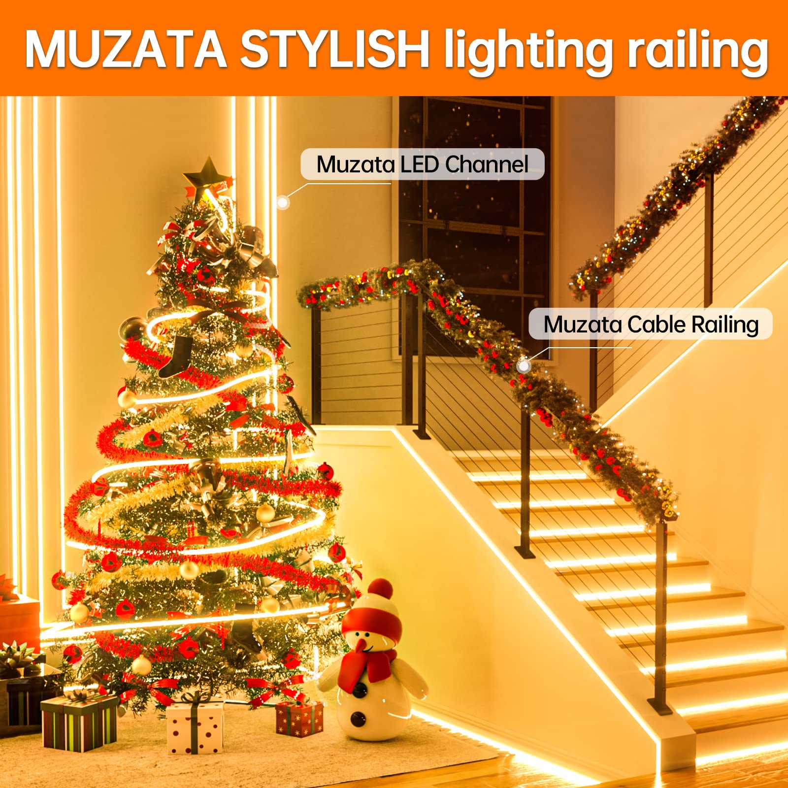 Mua Muzata 50Pack 3.3FT/1M LED Channel System with Milky White Cover Lens,Silver  Aluminum Extrusion Profile Housing Track for Strip Tape Light with U Shape  U1SW WW 1M, LU1 trên Amazon Mỹ chính