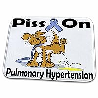 3dRose Piss On Pulmonary Hypertension Awareness Ribbon Cause... - Dish Drying Mats (ddm-115917-1)