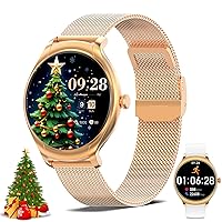 Nemheng Women's Smartwatch with Phone Function, 1.39 Inch Touchscreen Watch with Heart Rate Monitor, Sleep Monitor, Menstrual Cycle, Pedometer, 113 Sports Modes, Sports Watch for Android iOS