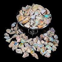 Natural Raw Ethiopian Opal Stone 5pcs - Rough Opal Crystals, Jewelry Making Gemstone Ultra Fire Striking, Wire Wrapping, Healing Crystals