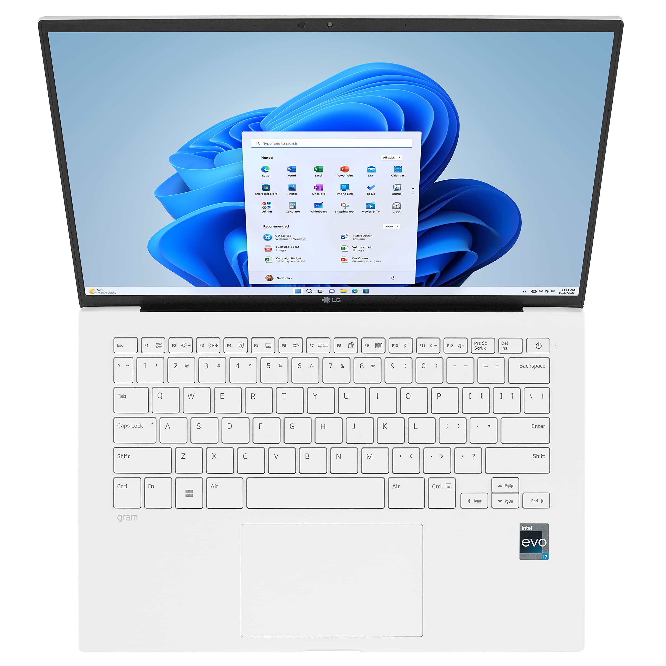 LG gram 14” Lightweight Laptop, Intel 13th Gen Core i5 Evo Platform, Windows 11 Home, 8GB RAM, 512GB SSD, White