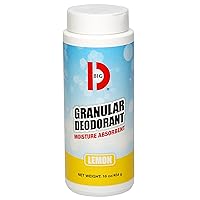 Big D 150 Granular Deodorant Moisture Absorbent, Lemon Fragrance, 16 oz (Pack of 12) - Absorbs accidental spills for easy clean-up - Ideal for use in garbage dumpsters, trash cans, kennels