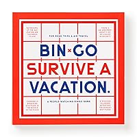 Bin-go Survive A Vacation – Game Book with Bingo Cards for Road Trips and Family Vacations