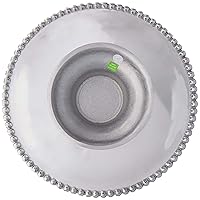 MARIPOSA Pearled Handcrafted Cake Stand, One Size, Silver