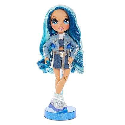 Rainbow High Rainbow Surprise Skyler Bradshaw - Blue Clothes Fashion Doll with 2 Complete Mix & Match Outfits and Accessories, Toys for Kids 4 to 15 Years Old