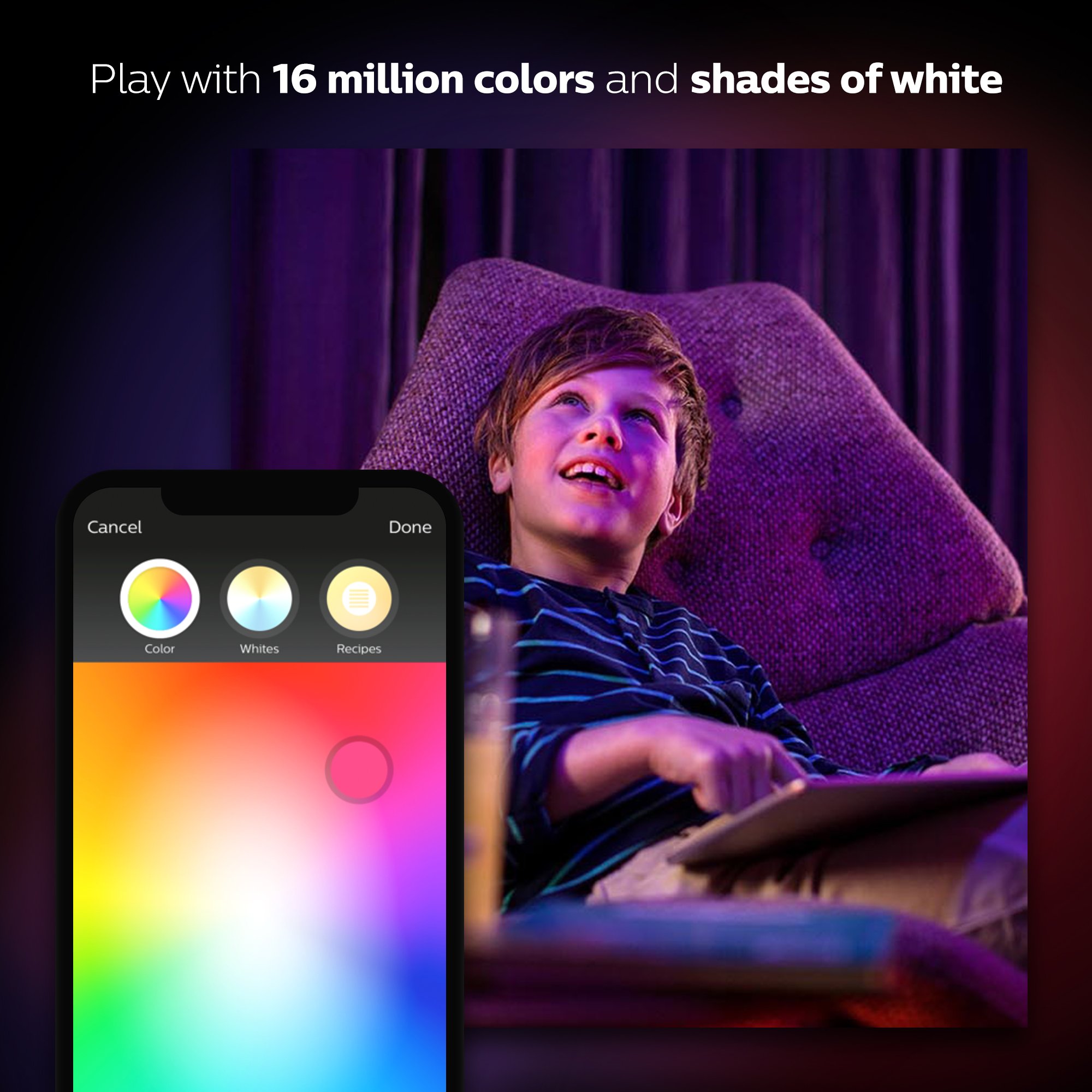 Philips Hue Dimmable LED Smart Spot Light (Compatible with Amazon Alexa Apple HomeKit and Google Assistant)