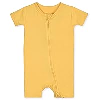 Unisex Baby Buttery-Soft Short Sleeve Romper With Viscose Made With Eucalyptus