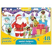 Santa's Helper's 48 Piece Kids Christmas Floor Puzzle, 4+