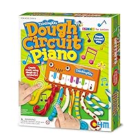 Toysmith 4M, Dough Circuit Piano - DIY STEM Toys Educational Music Science Experiment Kit for Kids - Girls